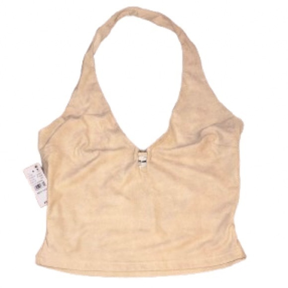 Pacsun Your Favorite Cream Halter Neck Women's Top NWT size M